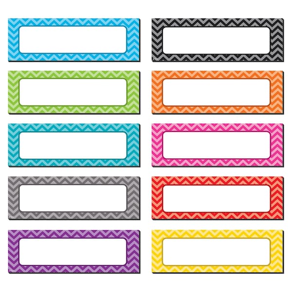 Chevron Labels Magnetic Accents, PK60